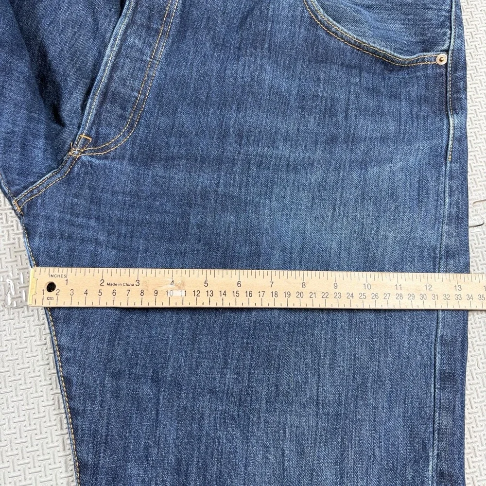 Vintage Levi's 501 Jeans Button Fly Straight Leg Medium Wash Denim 42x30 EUC